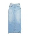 Acne Studios High-waisted Denim Maxi Skirt In Blue