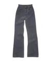Acne Studios High-waisted Flared Jeans In Black