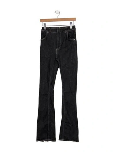 Pre-owned Acne Studios High-rise Flared Jeans In Black