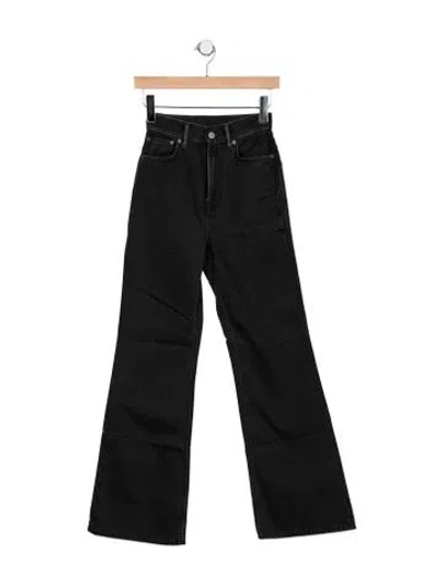 Pre-owned Acne Studios High-rise Flared Jeans In Black