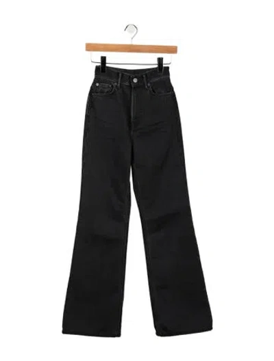 Pre-owned Acne Studios High-rise Flared Jeans In Black