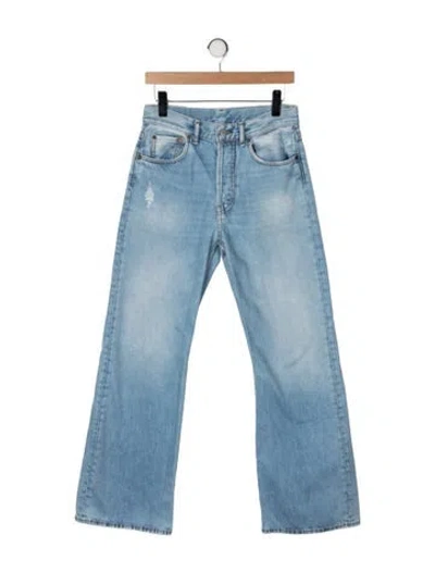 Pre-owned Acne Studios High-rise Flared Jeans In Blue