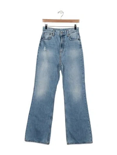 Pre-owned Acne Studios High-rise Flared Jeans In Blue