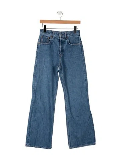 Pre-owned Acne Studios High-rise Flared Jeans In Blue