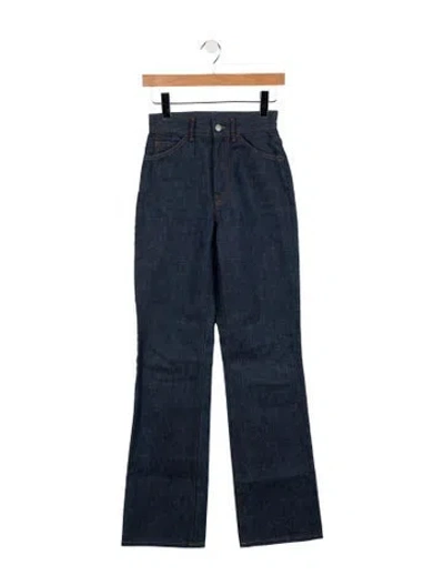 Pre-owned Acne Studios High-rise Flared Jeans In Blue