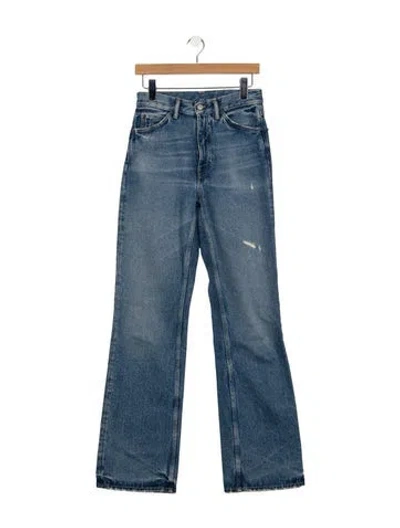 Pre-owned Acne Studios High-rise Flared Jeans In Blue