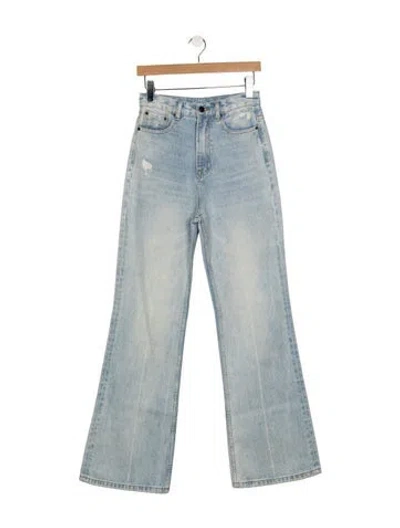 Pre-owned Acne Studios High-rise Flared Jeans In Blue