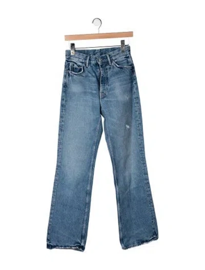 Pre-owned Acne Studios High-rise Flared Jeans In Blue