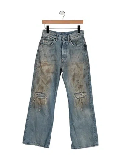 Pre-owned Acne Studios High-rise Flared Jeans In Blue