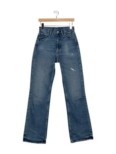 Pre-owned Acne Studios High-rise Flared Jeans In Blue