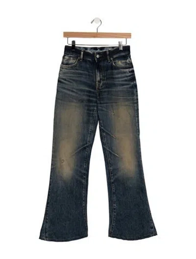 Pre-owned Acne Studios High-rise Flared Jeans In Blue