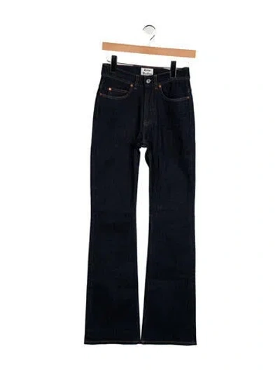 Pre-owned Acne Studios High-rise Flared Jeans In Blue