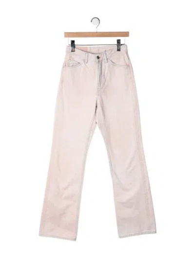 Pre-owned Acne Studios High-rise Flared Jeans In Neutrals