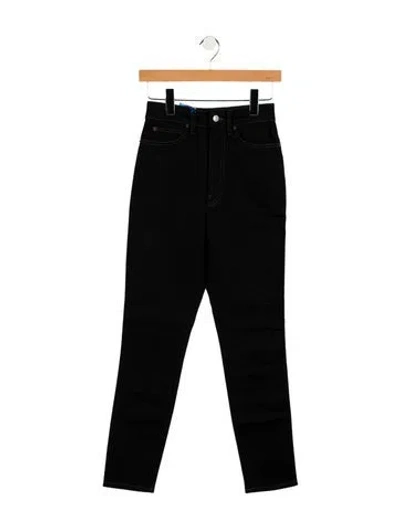 Pre-owned Acne Studios High-rise Skinny Leg Jeans In Black
