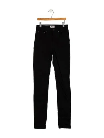 Pre-owned Acne Studios High-rise Skinny Leg Jeans In Black
