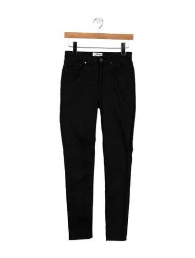 Pre-owned Acne Studios High-rise Skinny Leg Jeans In Black