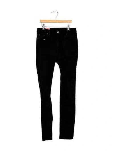 Pre-owned Acne Studios High-rise Skinny Leg Jeans In Black