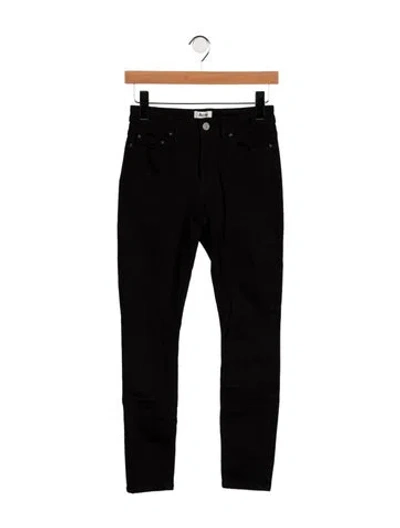 Pre-owned Acne Studios High-rise Skinny Leg Jeans In Black