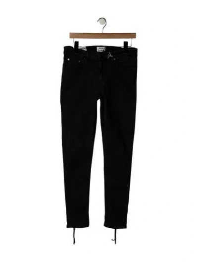 Pre-owned Acne Studios High-rise Skinny Leg Jeans In Black