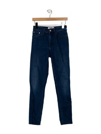 Pre-owned Acne Studios High-rise Skinny Leg Jeans In Blue
