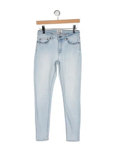 Pre-owned Acne Studios High-rise Skinny Leg Jeans In Blue