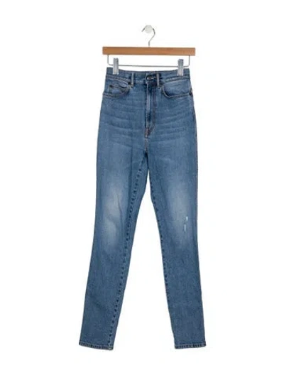 Pre-owned Acne Studios High-rise Skinny Leg Jeans In Blue