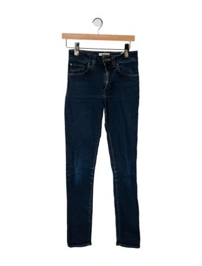 Pre-owned Acne Studios High-rise Skinny Leg Jeans In Blue