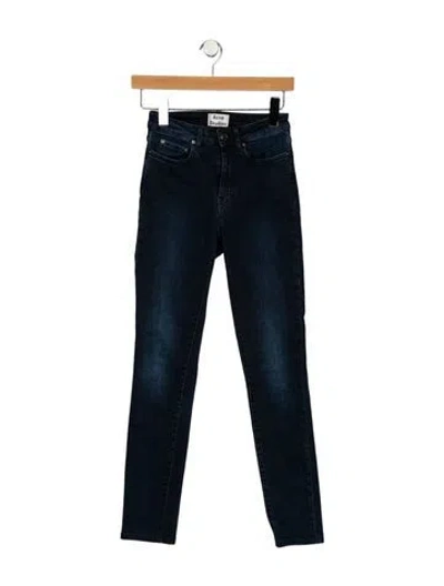 Pre-owned Acne Studios High-rise Skinny Leg Jeans In Blue