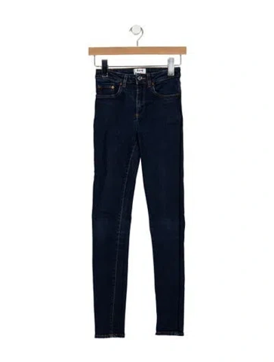 Pre-owned Acne Studios High-rise Skinny Leg Jeans In Blue