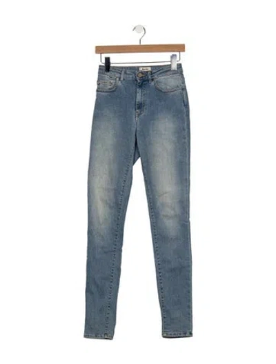 Pre-owned Acne Studios High-rise Skinny Leg Jeans In Blue