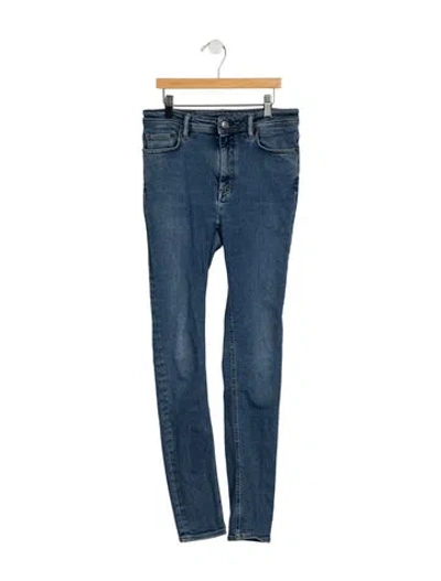 Pre-owned Acne Studios High-rise Skinny Leg Jeans In Blue