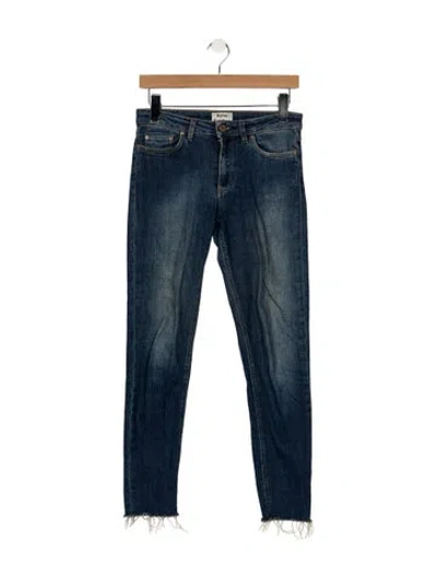 Pre-owned Acne Studios High-rise Skinny Leg Jeans In Blue