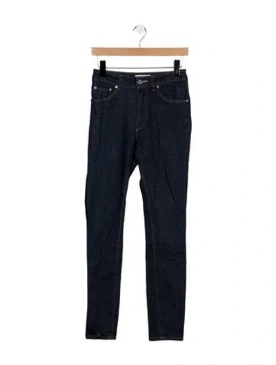 Pre-owned Acne Studios High-rise Skinny Leg Jeans In Blue