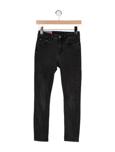 Pre-owned Acne Studios High-rise Skinny Leg Jeans In Gray