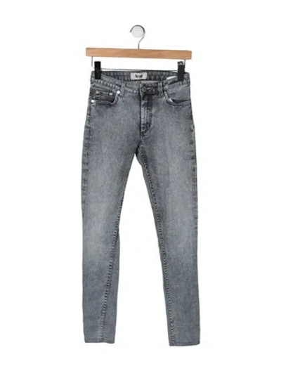 Pre-owned Acne Studios High-rise Skinny Leg Jeans In Grey