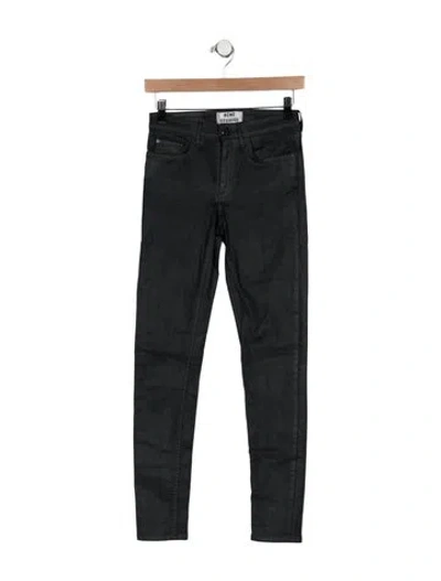 Pre-owned Acne Studios High-rise Skinny Leg Jeans In Silver