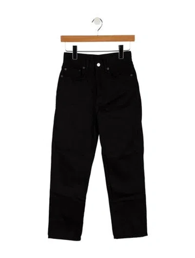 Pre-owned Acne Studios High-rise Straight Leg Jeans In Black