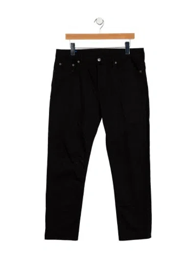 Pre-owned Acne Studios High-rise Straight Leg Jeans In Black