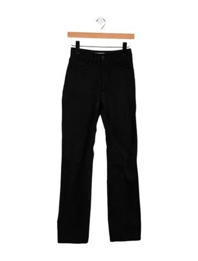 Pre-owned Acne Studios High-rise Straight Leg Jeans In Black