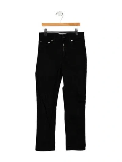 Pre-owned Acne Studios High-rise Straight Leg Jeans In Black