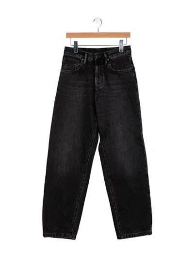 Pre-owned Acne Studios High-rise Straight Leg Jeans In Black