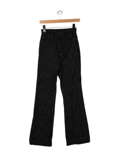 Pre-owned Acne Studios High-rise Straight Leg Jeans In Black