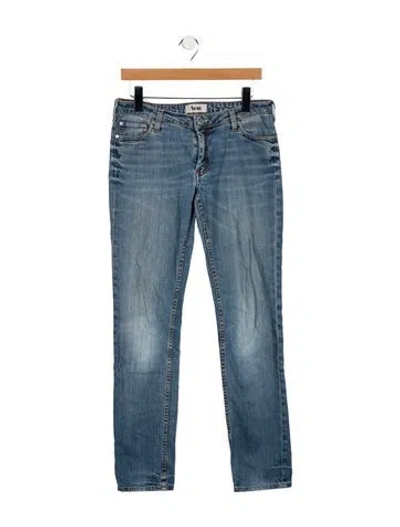 Pre-owned Acne Studios High-rise Straight Leg Jeans In Blue