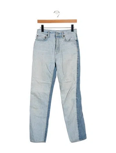 Pre-owned Acne Studios High-rise Straight Leg Jeans In Blue