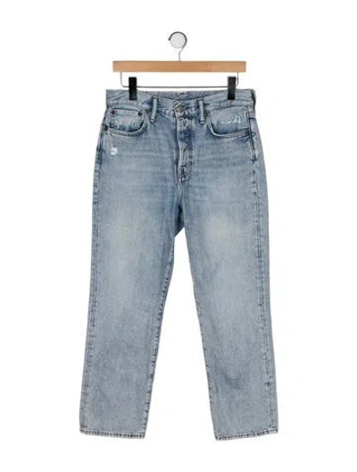 Pre-owned Acne Studios High-rise Straight Leg Jeans In Blue