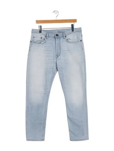 Pre-owned Acne Studios High-rise Straight Leg Jeans In Blue