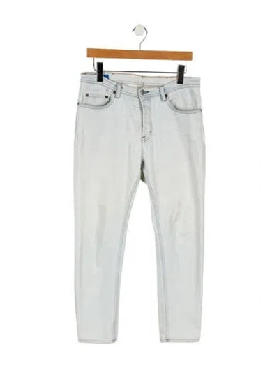 Pre-owned Acne Studios High-rise Straight Leg Jeans In Blue