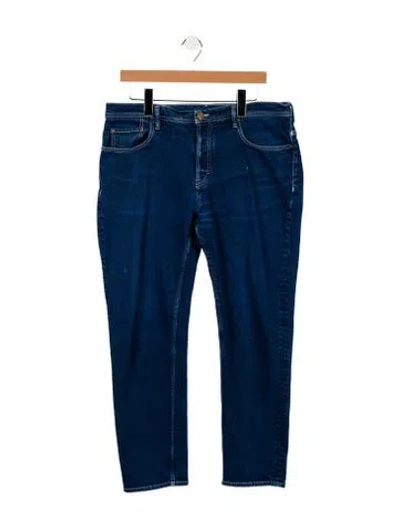 Pre-owned Acne Studios High-rise Straight Leg Jeans In Blue