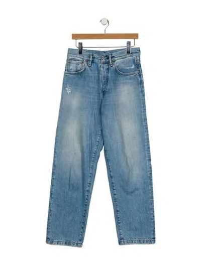 Pre-owned Acne Studios High-rise Straight Leg Jeans In Blue