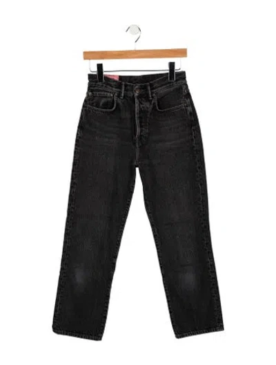 Pre-owned Acne Studios High-rise Straight Leg Jeans In Blue